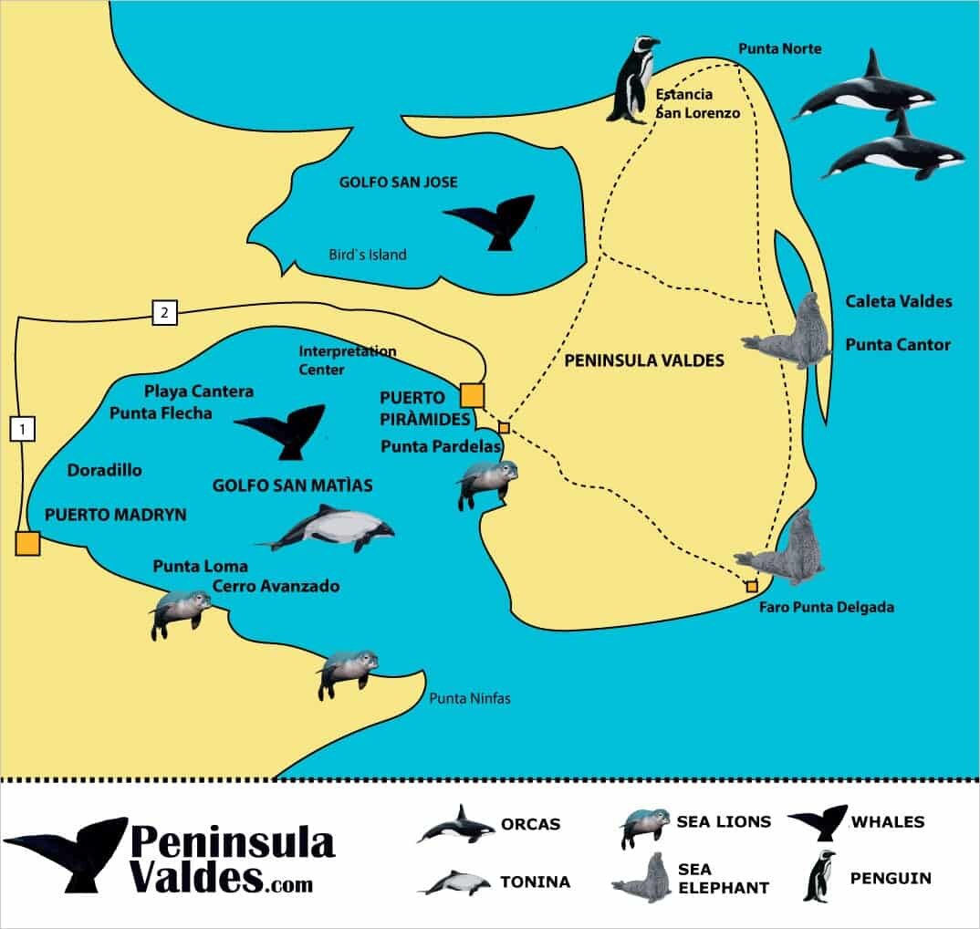 Карта с официального сайта полуострова