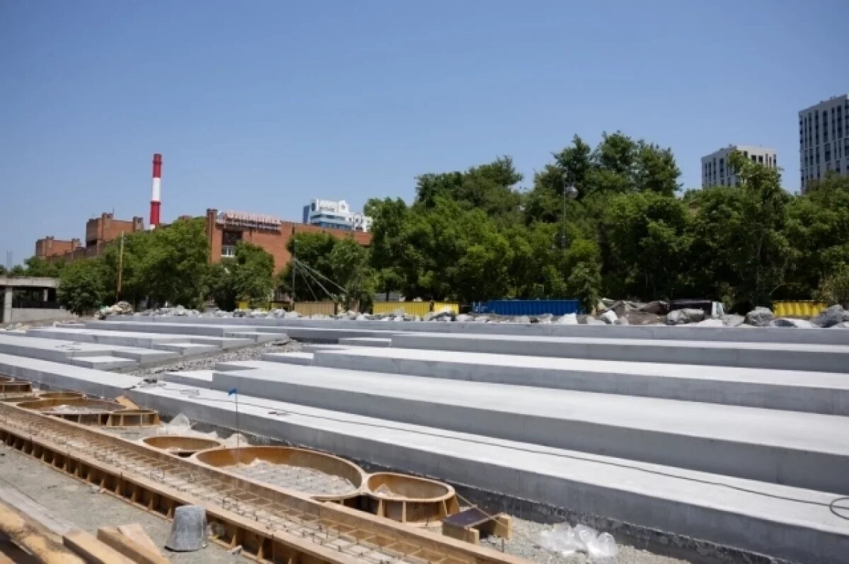    Набережную Спортивной гавани Владивостока благоустраивают, опережая график