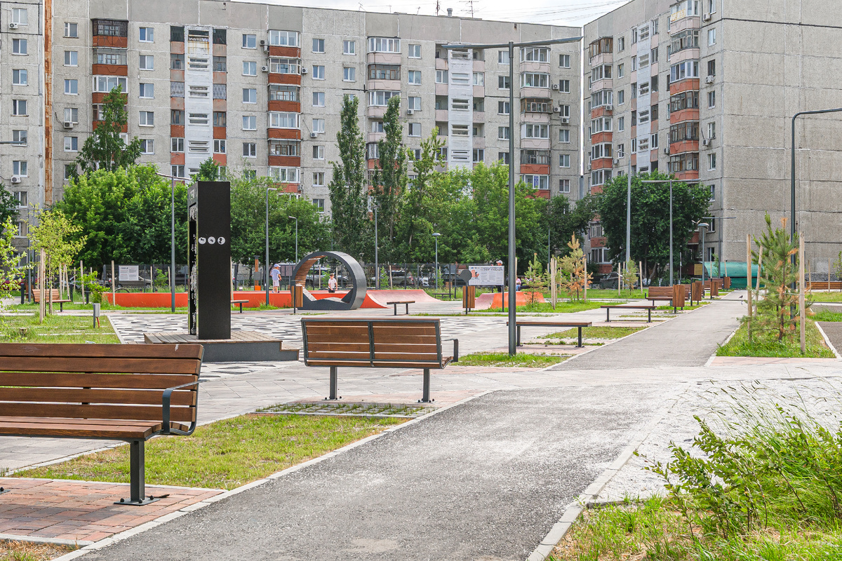 Сквер Добровольцев в Тюмени появился в 2024 году