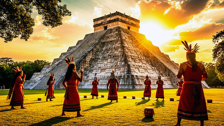 Майя втречают праздник Летнего солнцестояния.