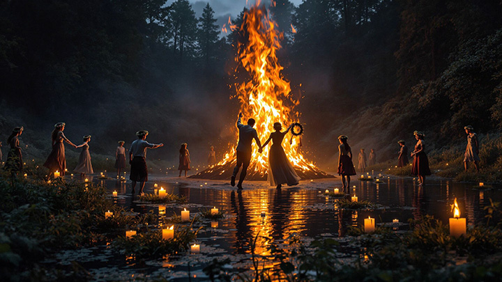 Празднование Ивана Купала.