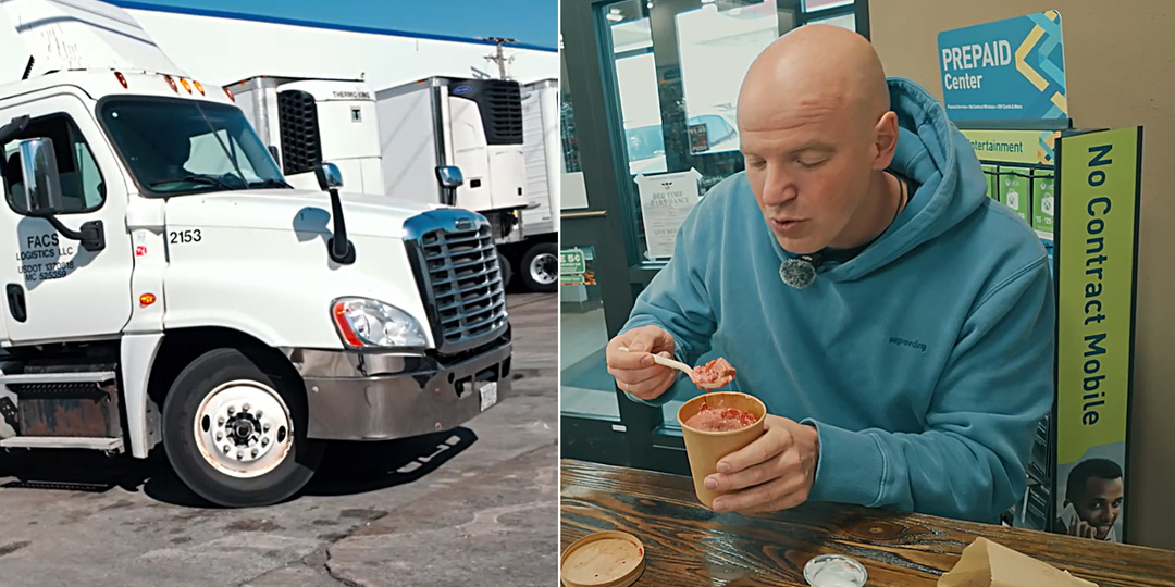 Американская глубинка поедает сибирские пельмени с борщом