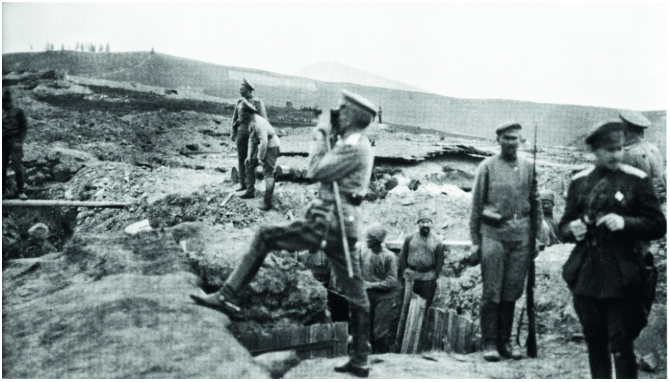 Генерал Корнилов на фронте, весна 1917 года