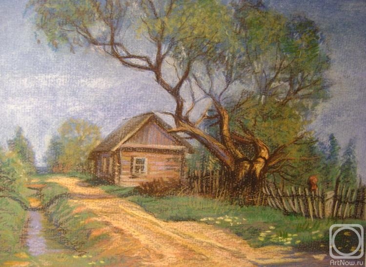 Дом у дороги. А как бы хотела хозяйка дома устроить палисадник, защитить его от нежеланных гостей и посадить на нем свои любимые розы.