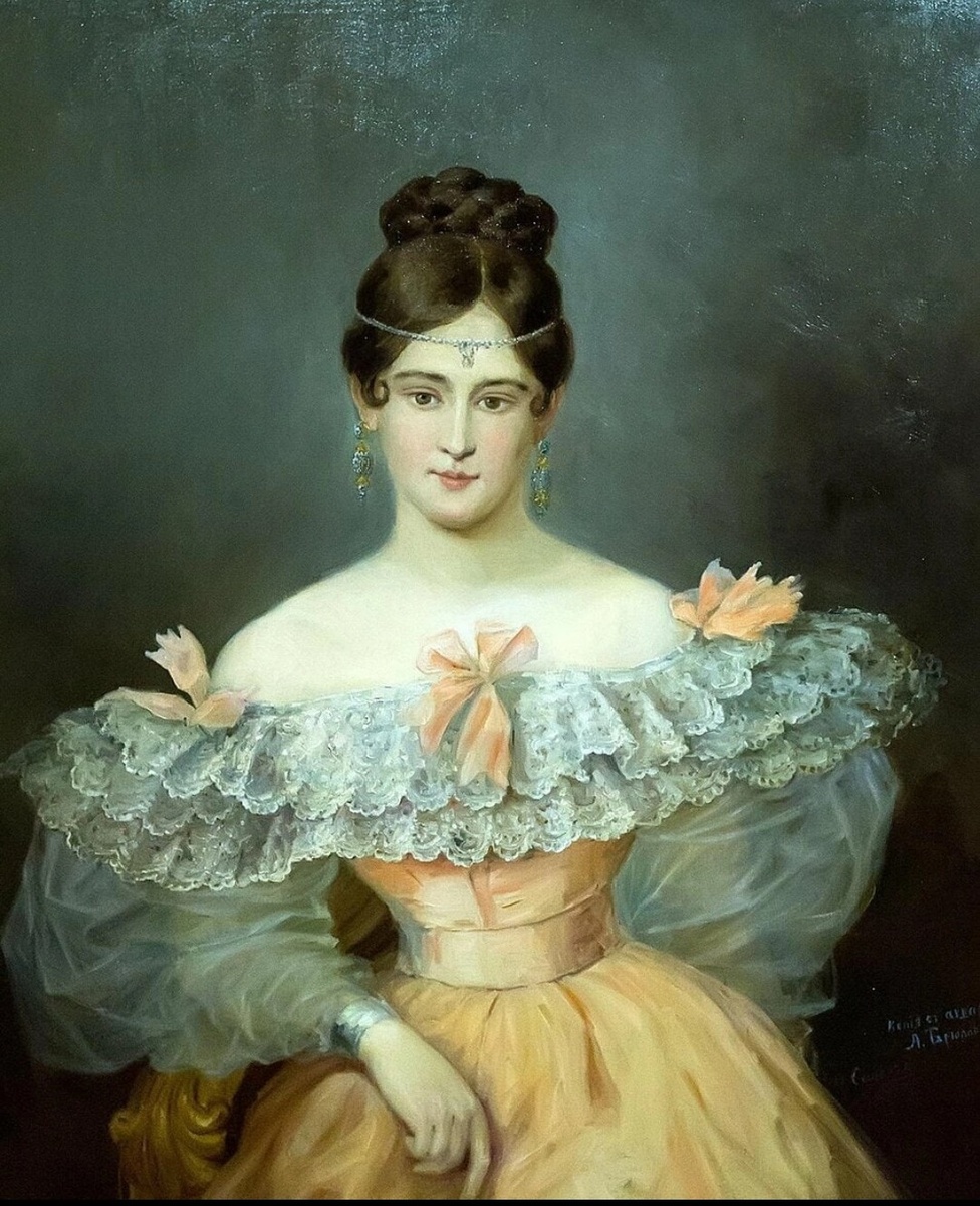 Наталья Николаевна Пушкина на своём первом императорском балу, из интернета.