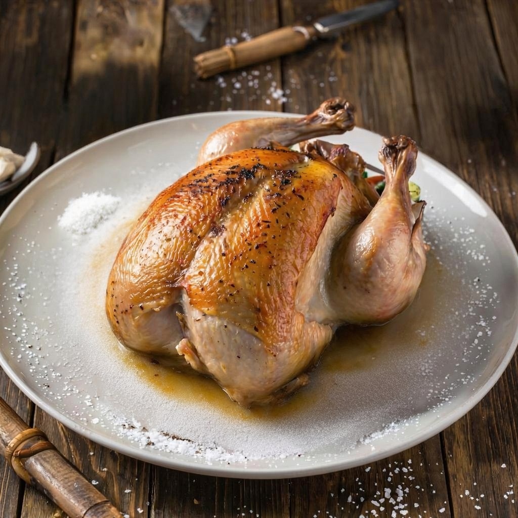 Курочка на соли в представлении ИИ