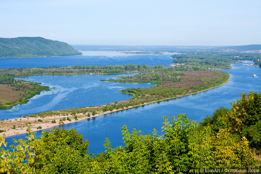 Самарская Лука. Вид на Волгу, Жигулёвские Ворота (2009 год)
