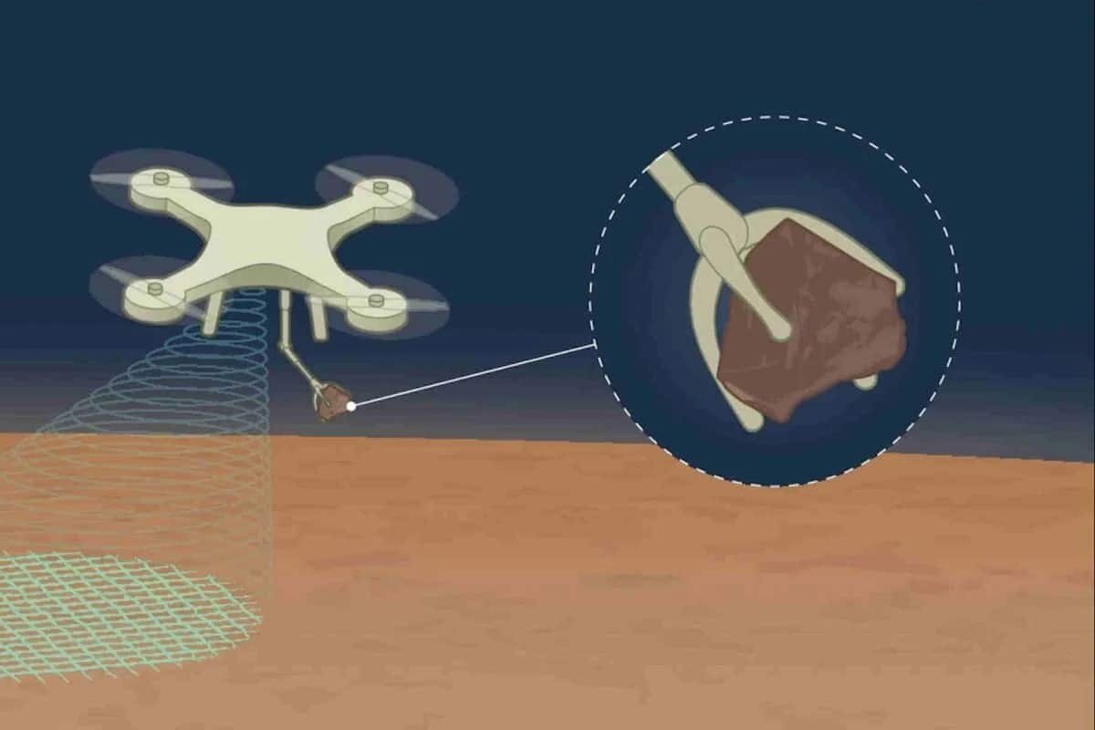    Концепт дрона для сбора образцов марсианского грунта / © SCMP