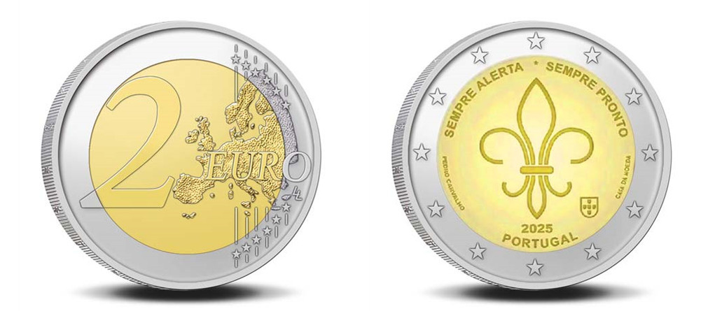    Памятная монета Португалия 2025 - Скаутинг
