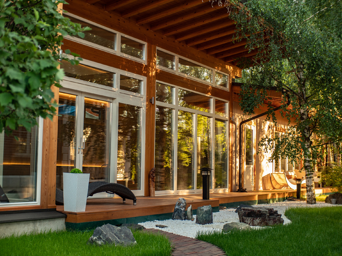 Персональный спа из вертикального бруса заказчика NATURI