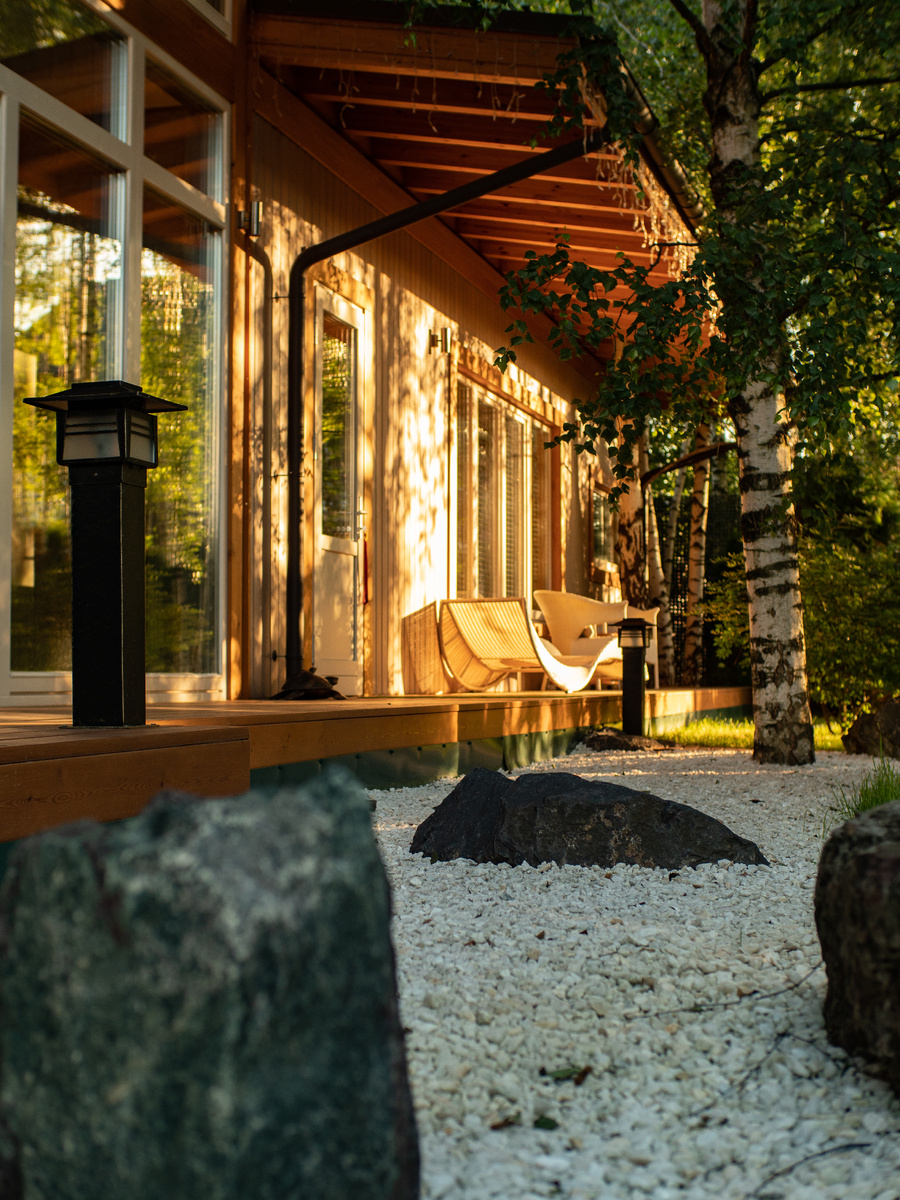 СПА из вертикального бруса NATURI