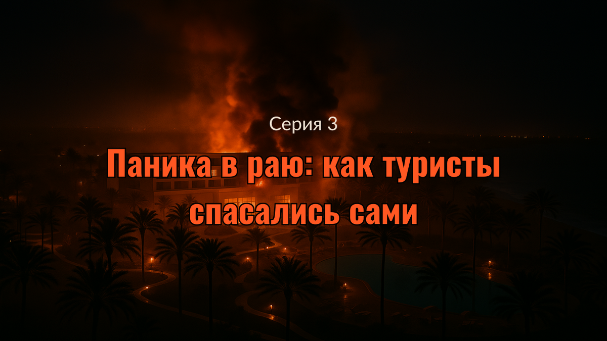 Туристы эвакуировались из горящего отеля