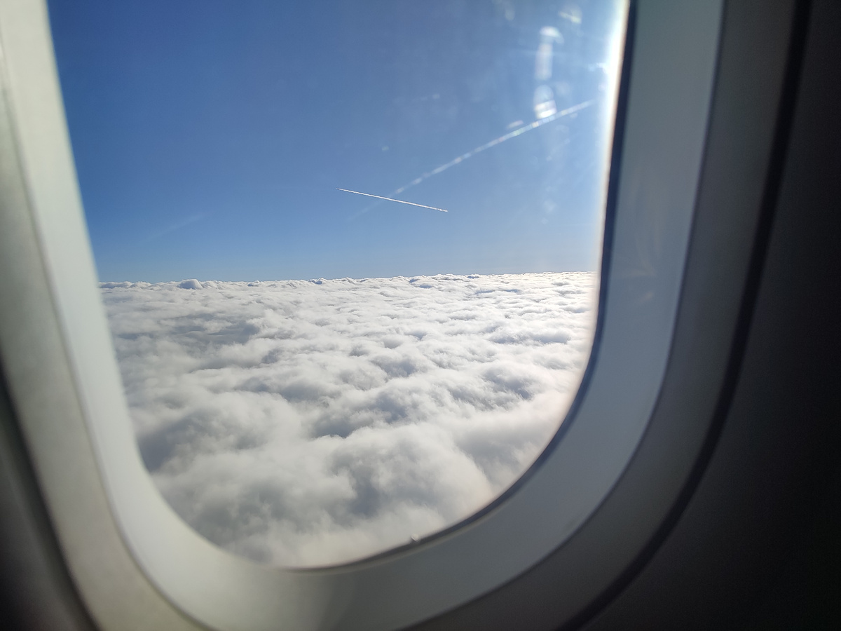 Из  самолёта Выше облаков