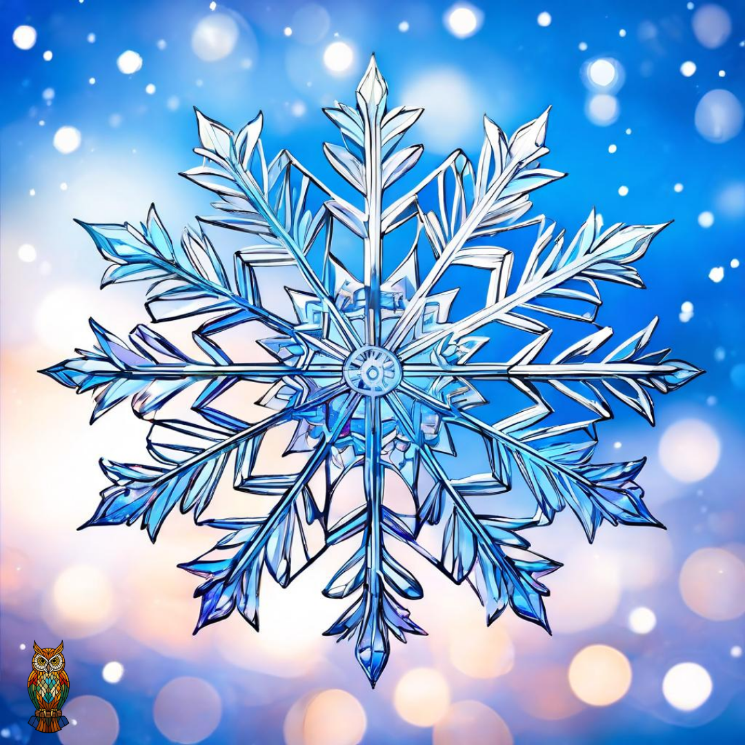 Снежинка сгенерирована с помощью ИИ Flyvi 