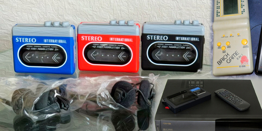 Устройства из 90-х, которые вызывают приступ ностальгии. Видик, тетрис, пейджер, кассетный плеер - всё это было