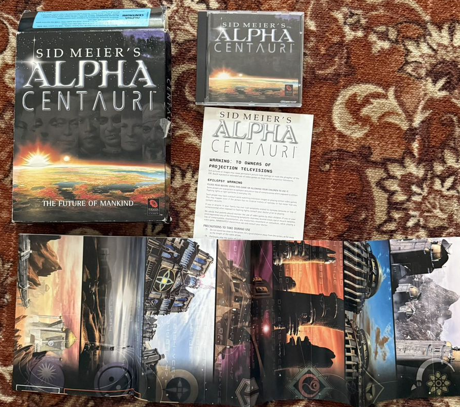 Компьютерная игра Sid Meier’s Alpha Centauri, официальная, зарубежная версия