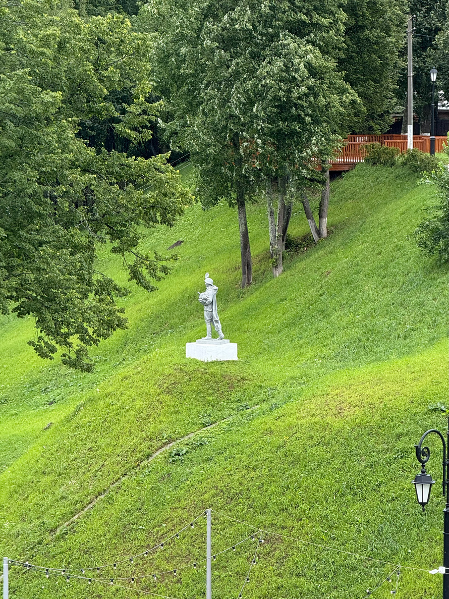 Фото автора канала. Вид на Верею со смотровой.