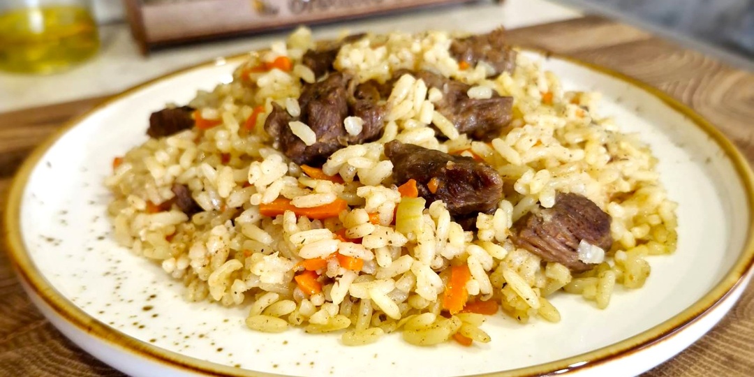 Рассыпчатый плов с говядиной в мультиварке