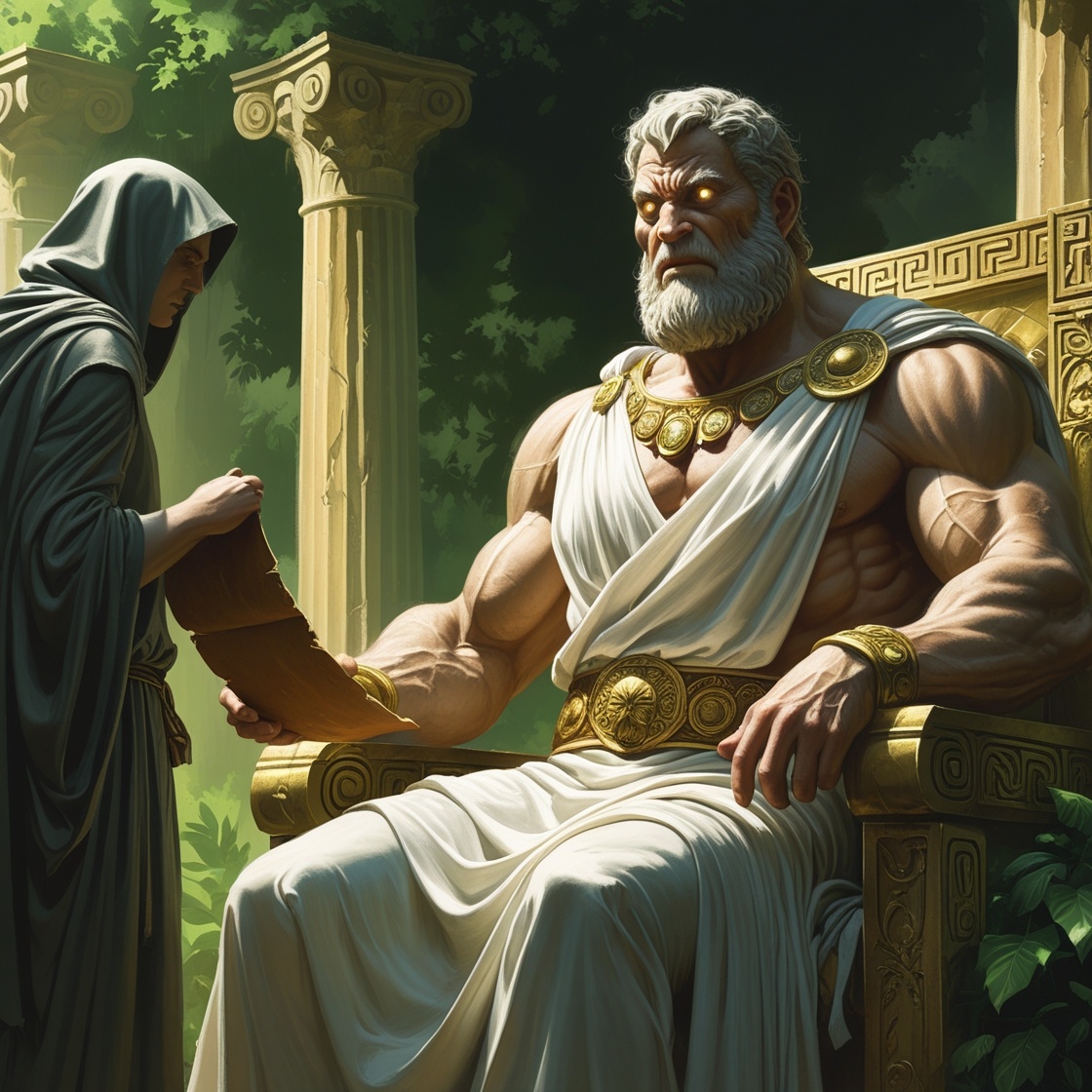 Кронос получает пророчество.