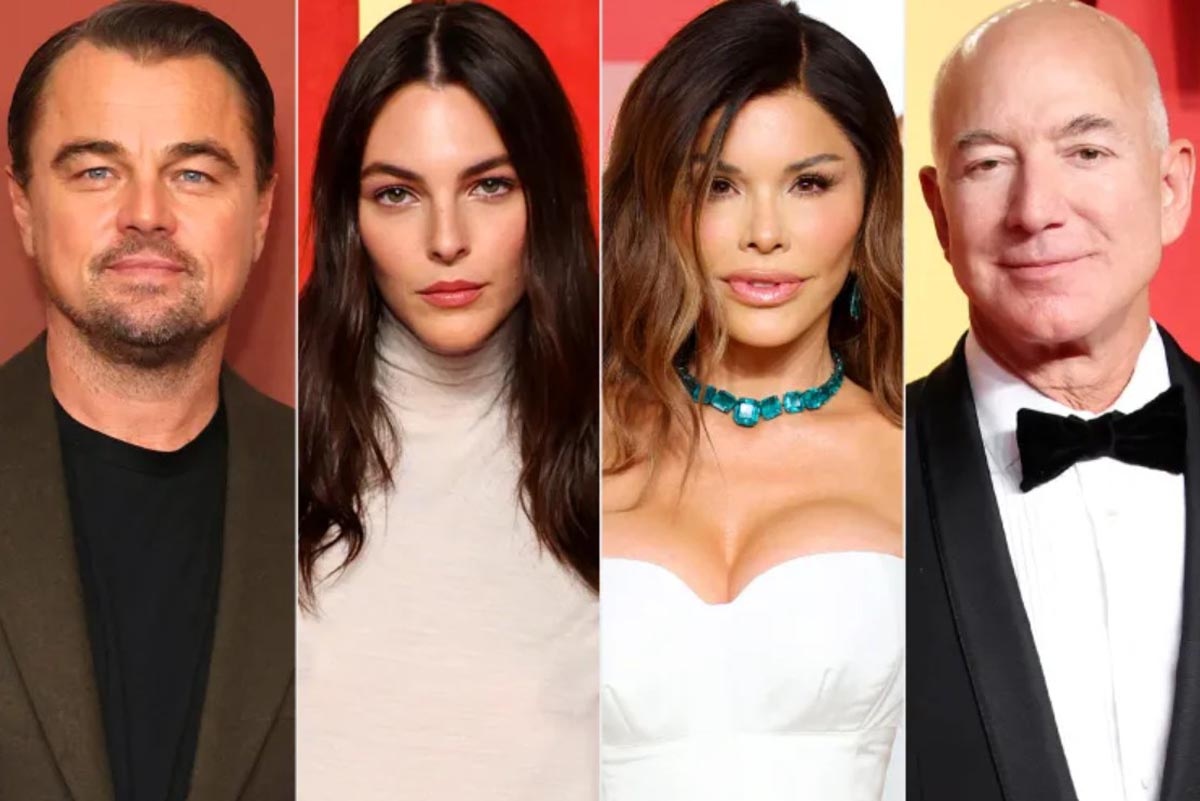 Леонардо ДиКаприо, Виттория Черетти, Лорен Санчес, Джефф Безос.Фото: Dave Benett/Getty; Jamie McCarthy/WireImage; Daniele Venturelli/Getty (2)