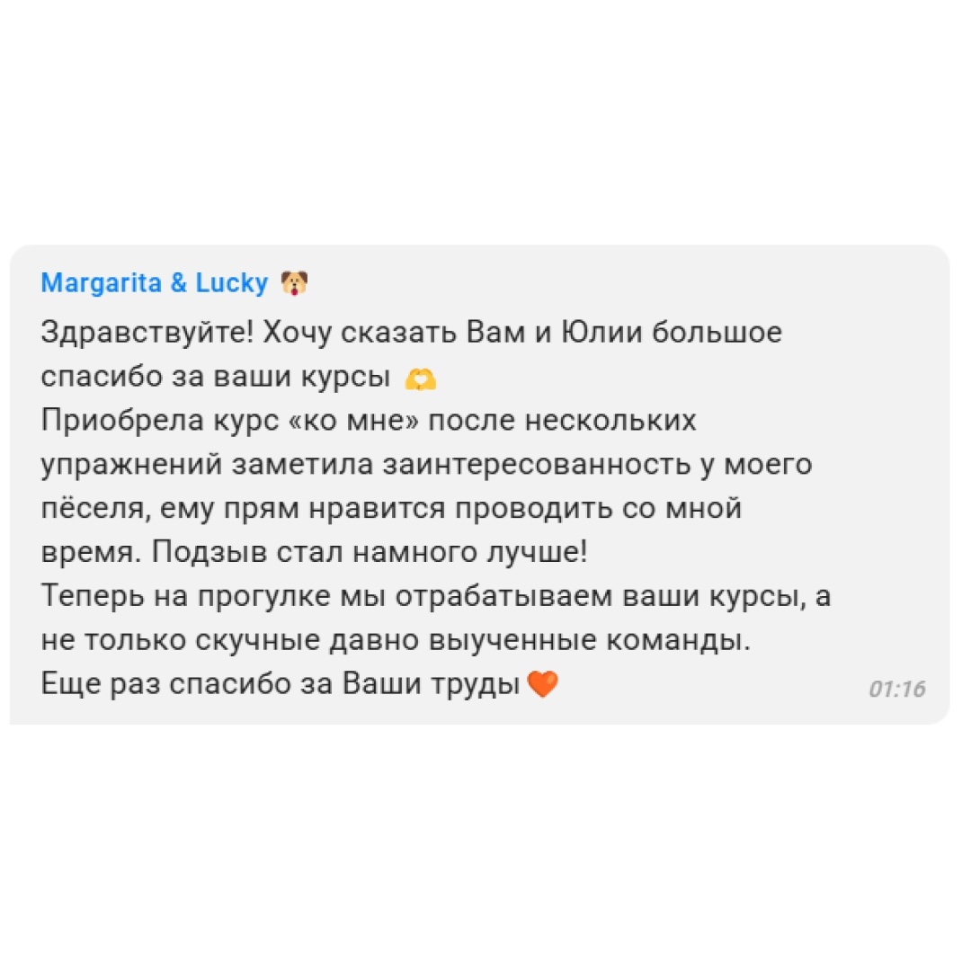 отзыв участницы программы тренировок