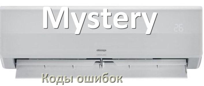 
Коды ошибок кондиционера Mystery что означает EC, EL, E5, E4, DF, F0, H3, F1
