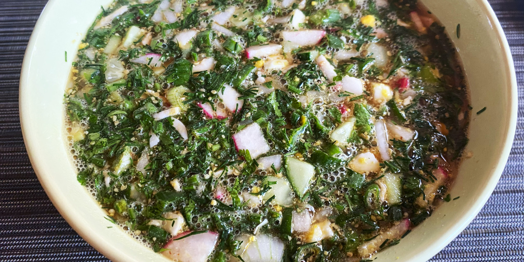Окрошка с ноткой копчености