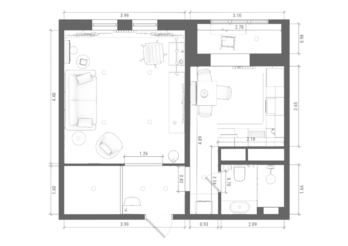 Планировка квартиры в Планоплане
