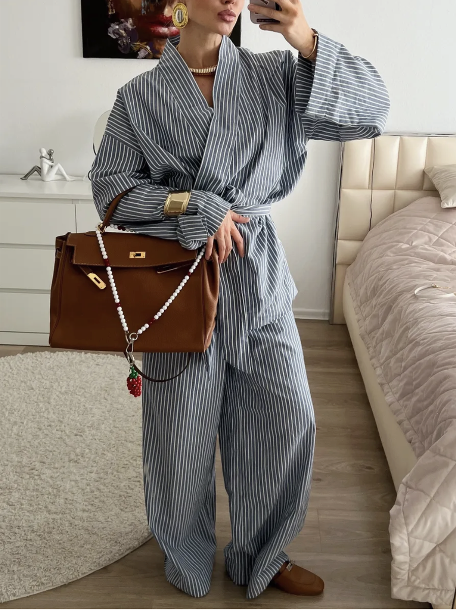 Костюм в пижамной эстетике с Wildberries