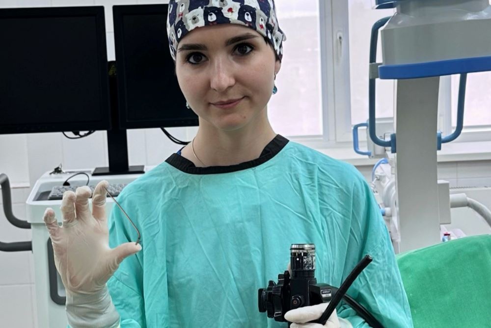    Процедура установки стента / Пресс-служба НИУ "БелГУ"