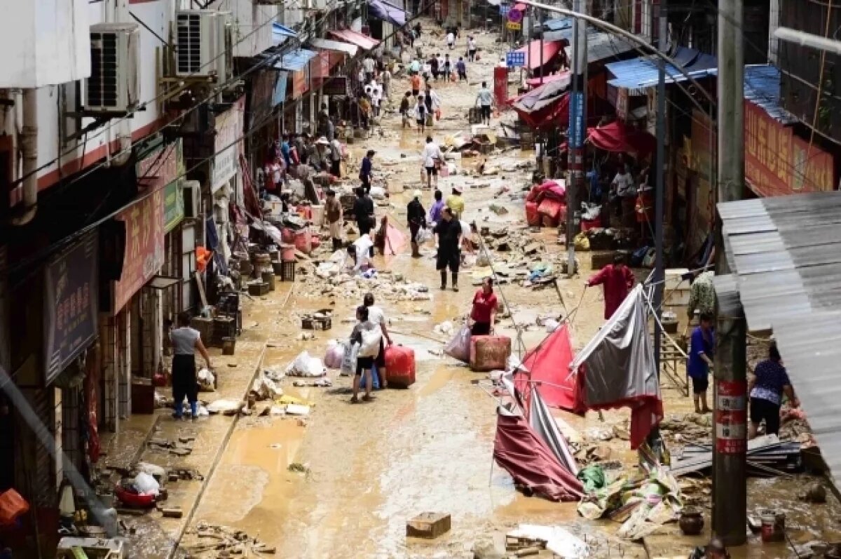    В провинции Гуйчжоу КНР из-за наводнений эвакуированы около 80 тыс. жителей