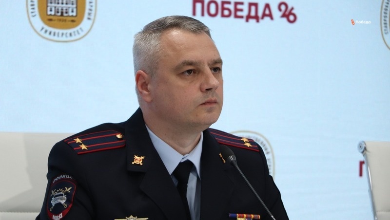    Начальник отдела пропаганды безопасности дорожного движения Управления Госавтоинспекции Ставрополья, подполковник полиции Евгений Синицын Фото: Дмитрий Ахмадуллин / / ИА «Победа26»