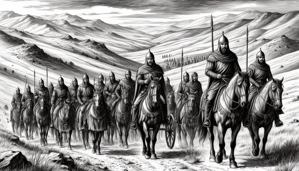 Уцелевшие члены племени Кайы во главе с Аксунгаром начинают свой тяжелый путь из разоренного стойбища обратно в Биледжик