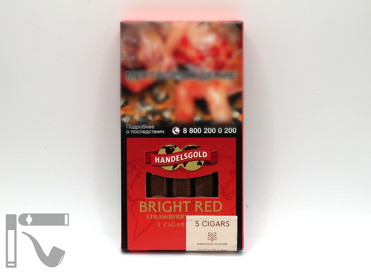 Сигариллы Handelsgold Bright Red. Фото: © канал "Уголок Курильщика"