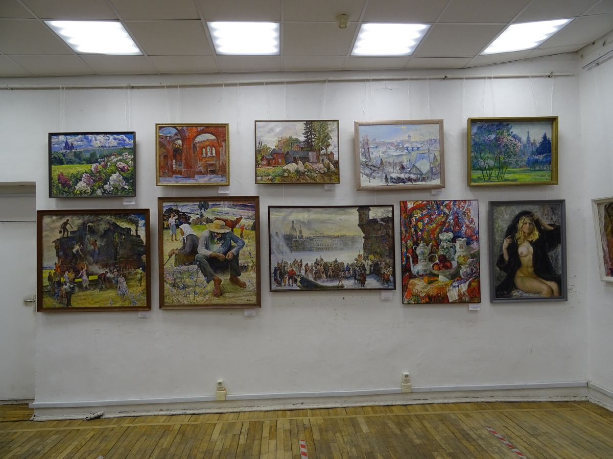 персональная выставка живописи Валерия Яроша, посвященная 80-летию художника в Союзе художников на Большой Морской