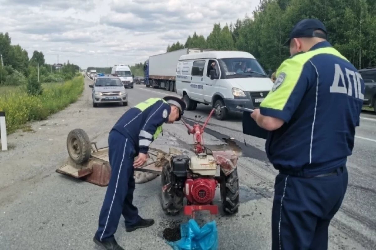   На Урале в ДТП погиб водитель мотоблока