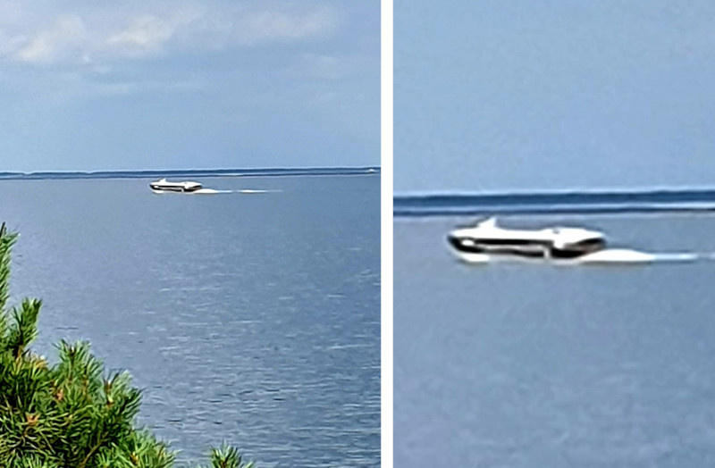    С камышинских дач фотографировали «Метеор» (фото: Наталья Антонова)