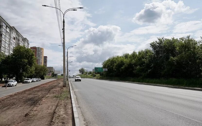    Дорожные работы на улице Чугуевского в Ижевске планируют завершить в первой половине июля