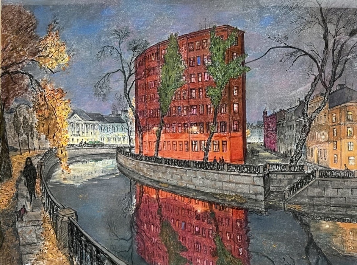 © Дзовинар Бекарян. Осень. Канал Грибоедова. Холст, масло. 80 х 90см.