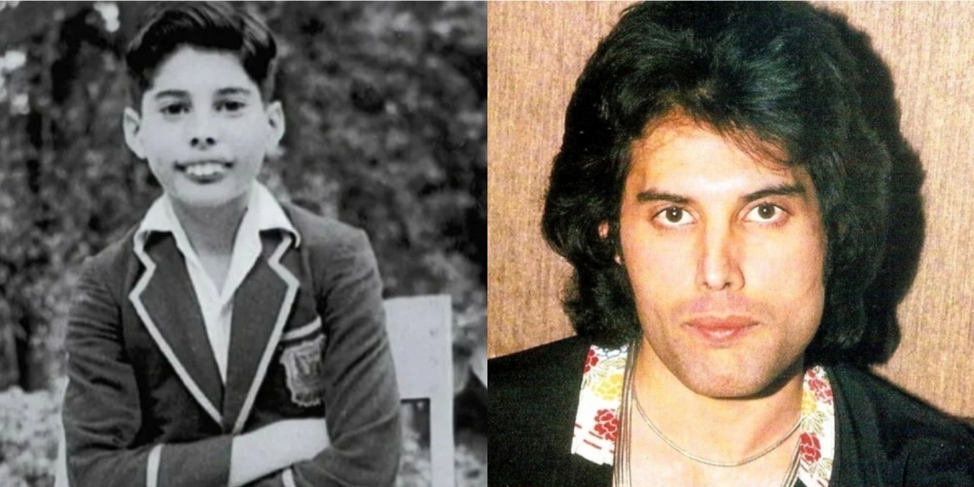 Фредди Меркьюри в юности. Коллаж составлен автором.