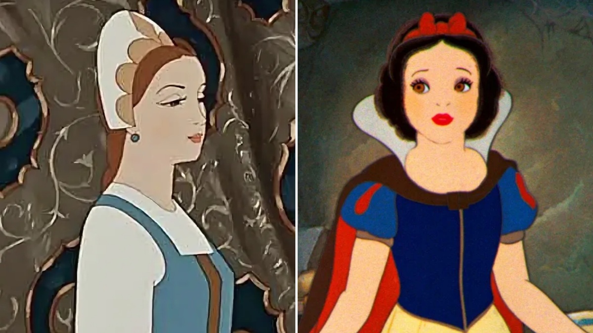 Кадры из мультфильма «Сказка о мертвой царевне и семи богатырях» и «Белоснежка и семь гномов» (фото из свободных источников).