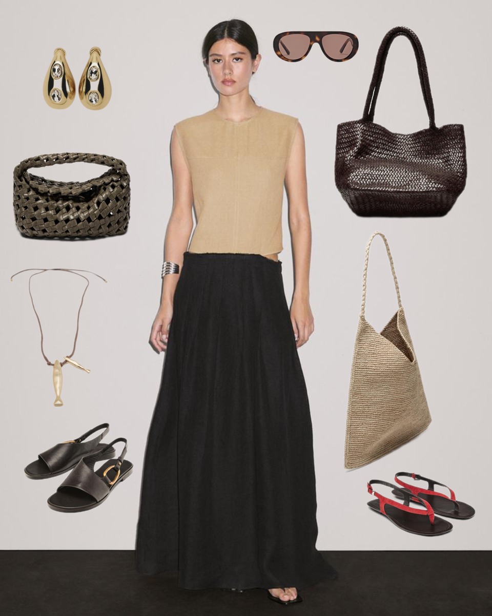 коллаж составлен автором, фтото с сайта Massimo Dutti