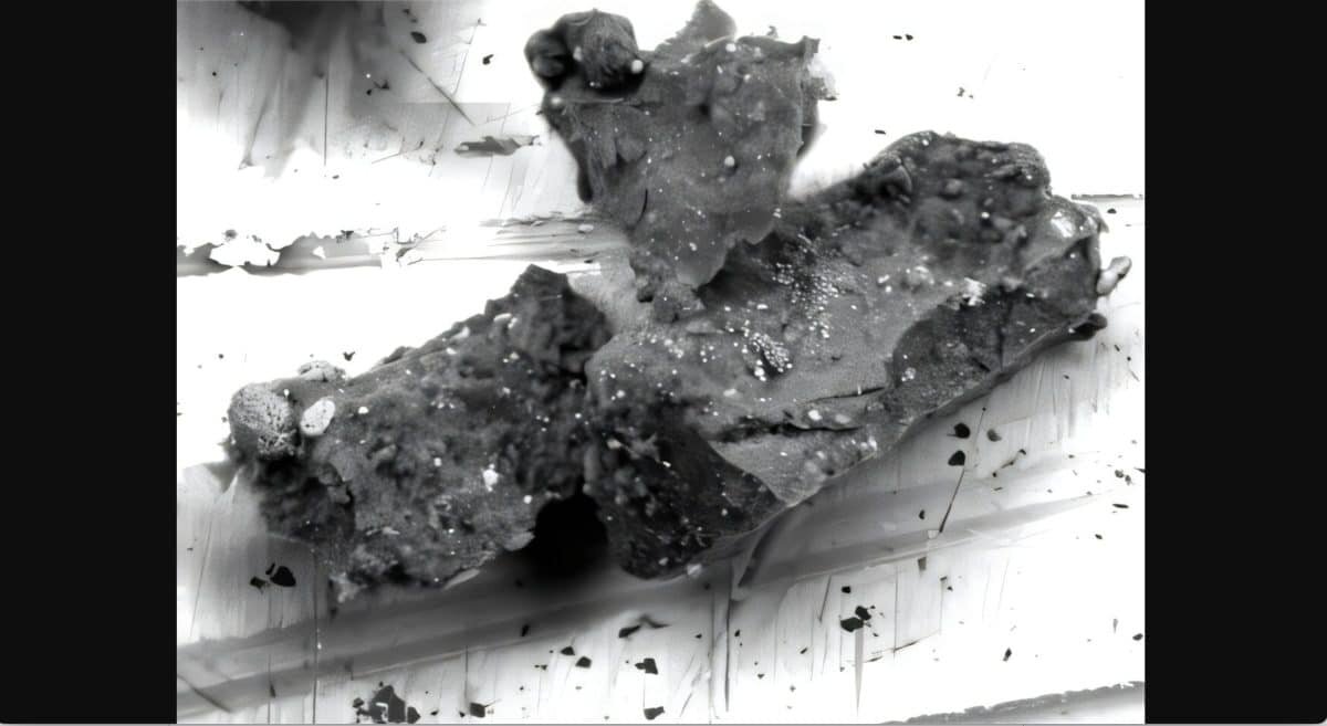    На изображении зерно №15 из образца грунта астероида Рюгу (C0105-042), в котором был обнаружен джерфишерит. Пористое, текстурно неоднородное образование, покрытое мелкодисперсными включениями и гранулами, указывает на сложную минеральную структуру и возможную многокомпонентную природу этого материала / © Hiroshima University / Masaaki Miyahara