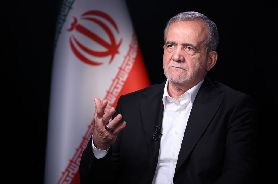 Президент Ирана Масуд Пезешкиан дал интервью телеканалу CNN. Фото: Zuma\TASS