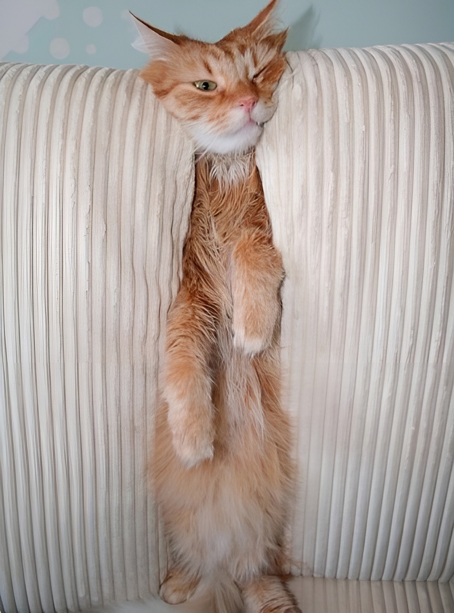 Поза для сна может быть разной.