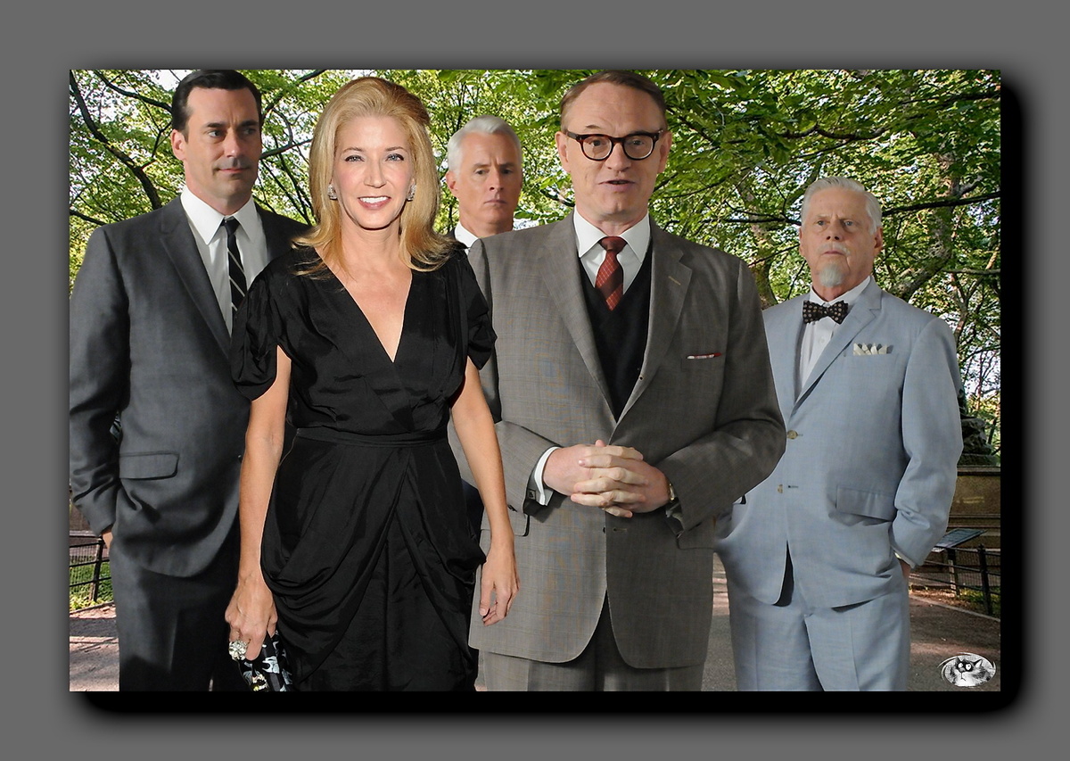 В коллаже - снимок Кэндис Бушнелл и американские актеры