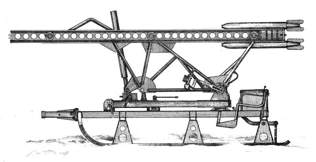Наземный вариант реактивной установки залпового огня БМ-13. Именно в таком виде планировалось её использовать изначально. Фотография в свободном доступе.