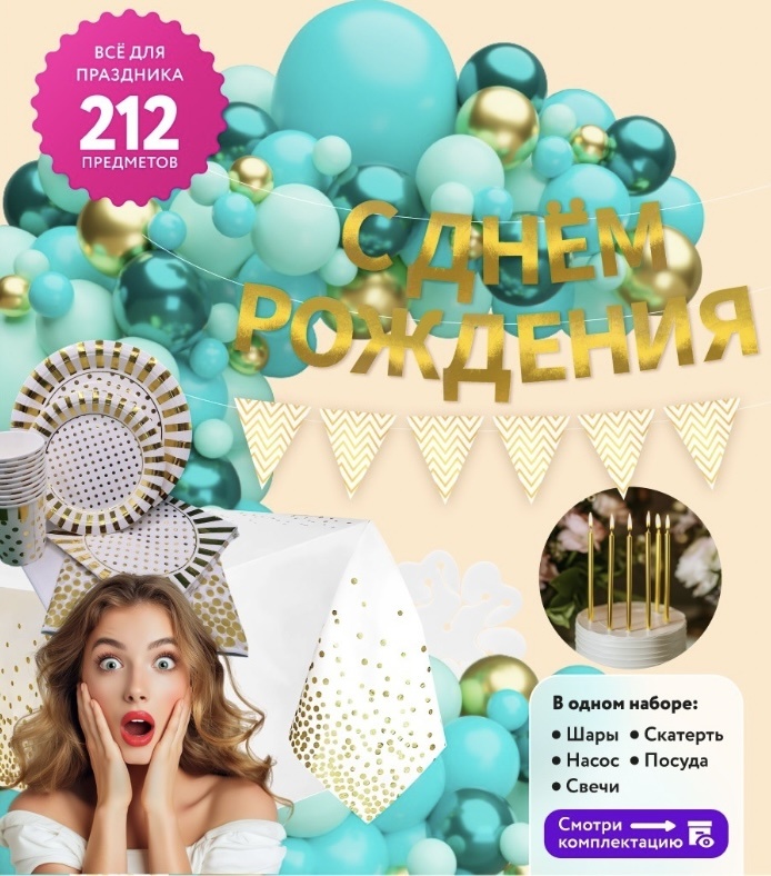 Готовый набор для оформления дня рождения