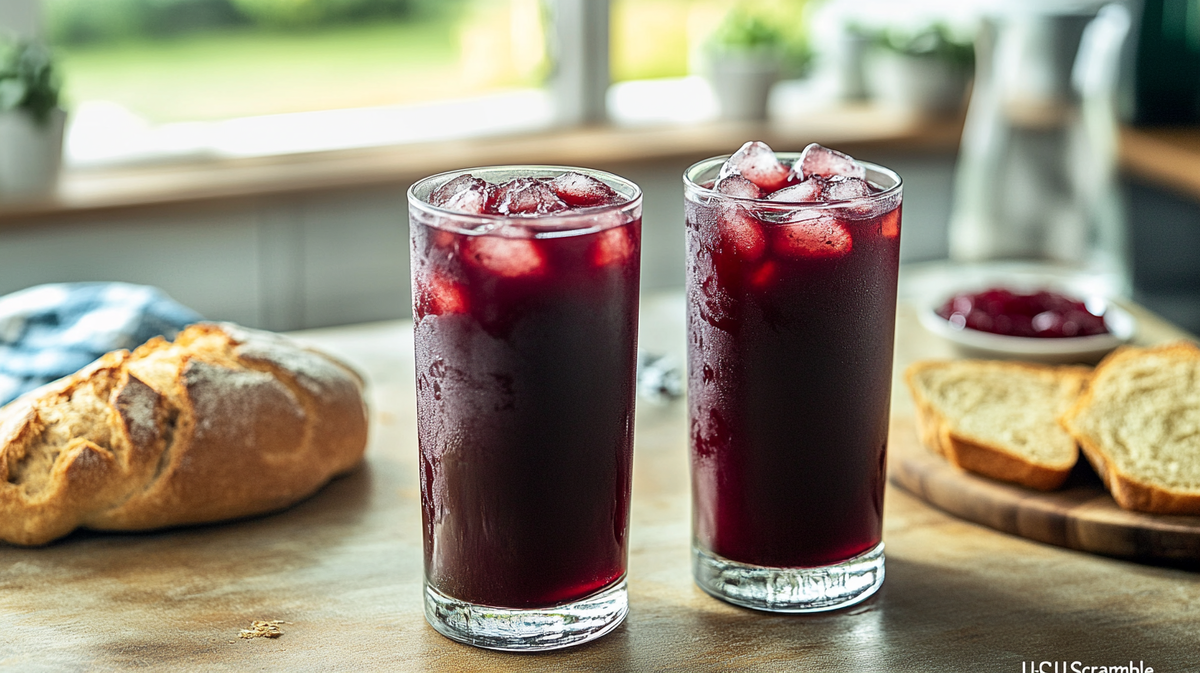 (освежающий коктейль с ягодной кислинкой)