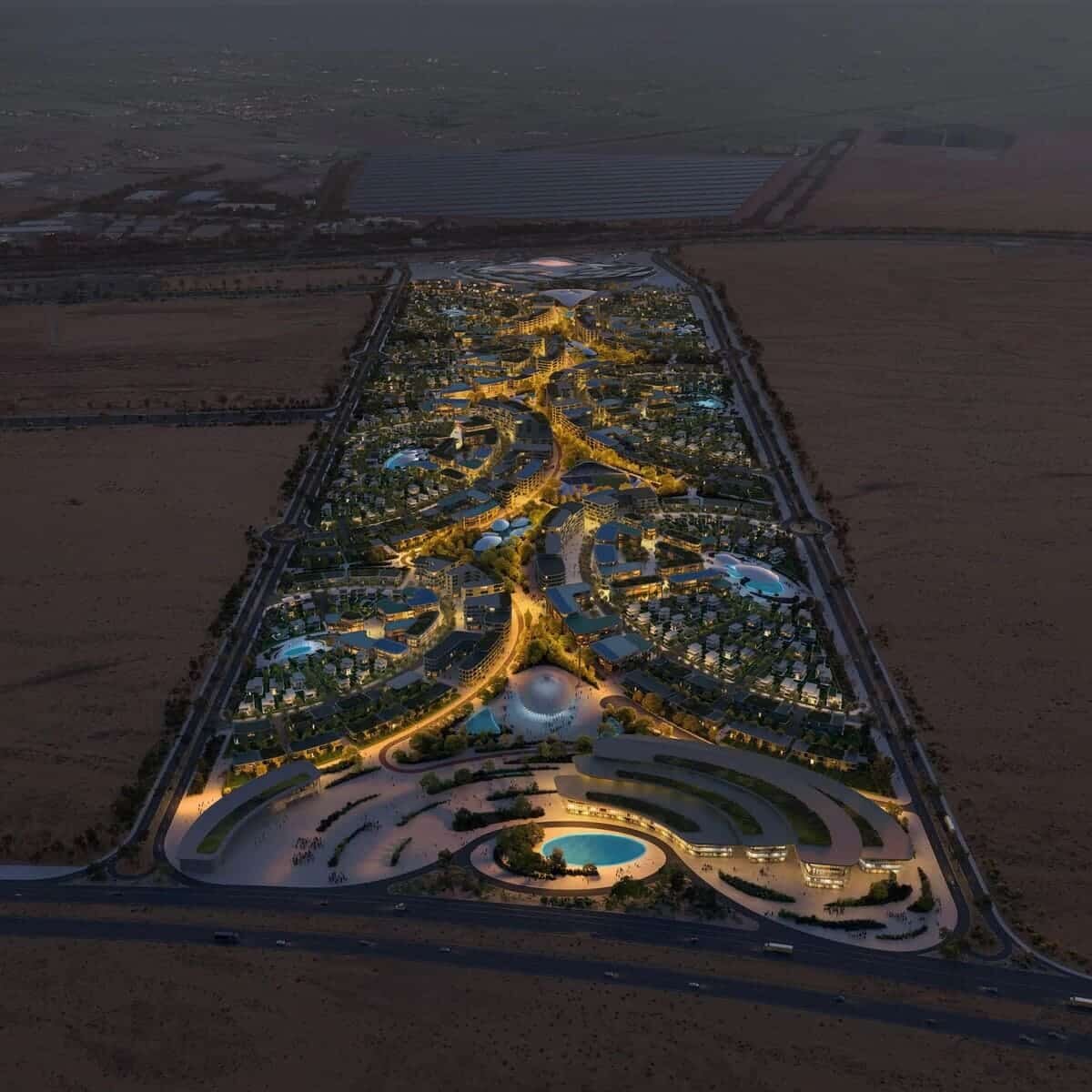    Рендер города Халида Бин Султана / © ZHA